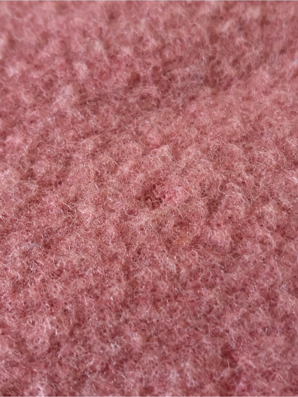 Vintage Pendleton Wool Blanket with Satin Trim 80x62 Pink Rose Mauve Large Throw - Picture 6 of 6